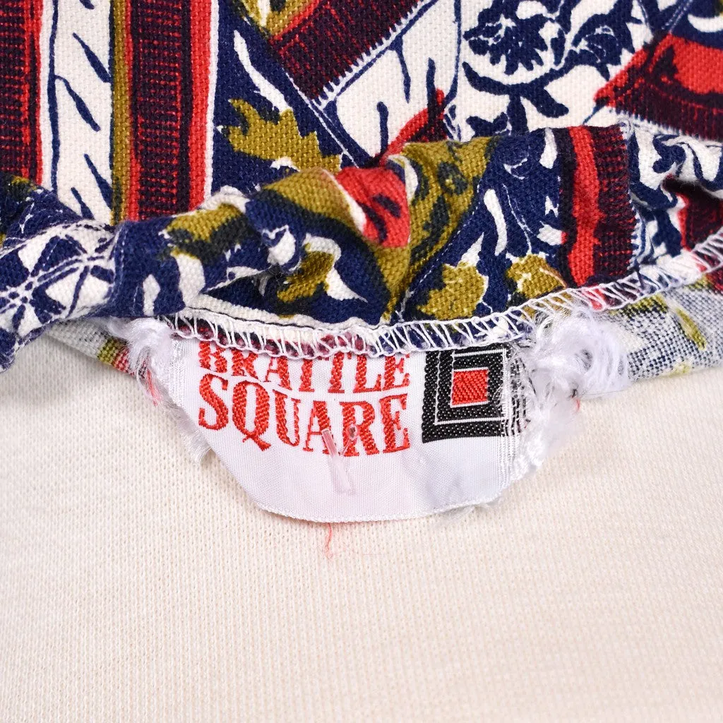 1960s Vintage Tiki Inspired Mini Skirt by Brattle Square