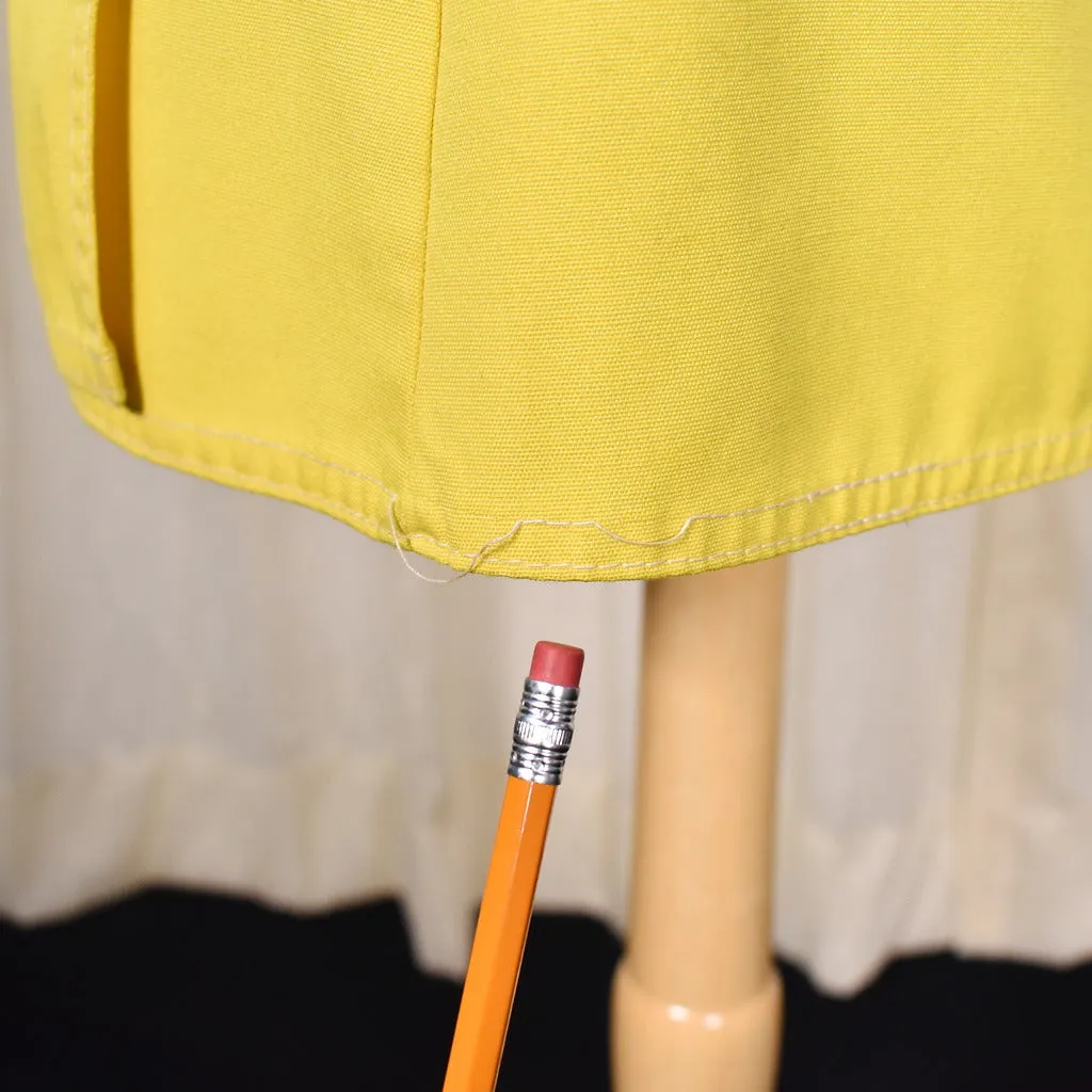 1960s Vintage Yellow Wrap Skirt