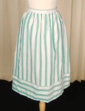 70s does 1950s Striped Skirt