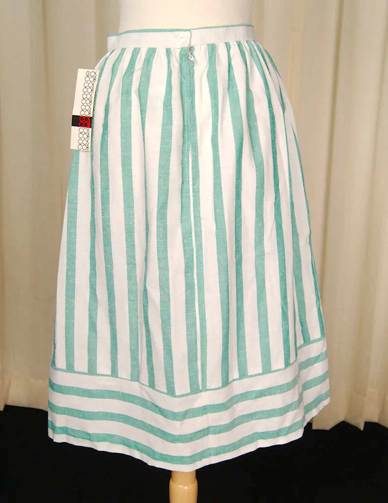 70s does 1950s Striped Skirt