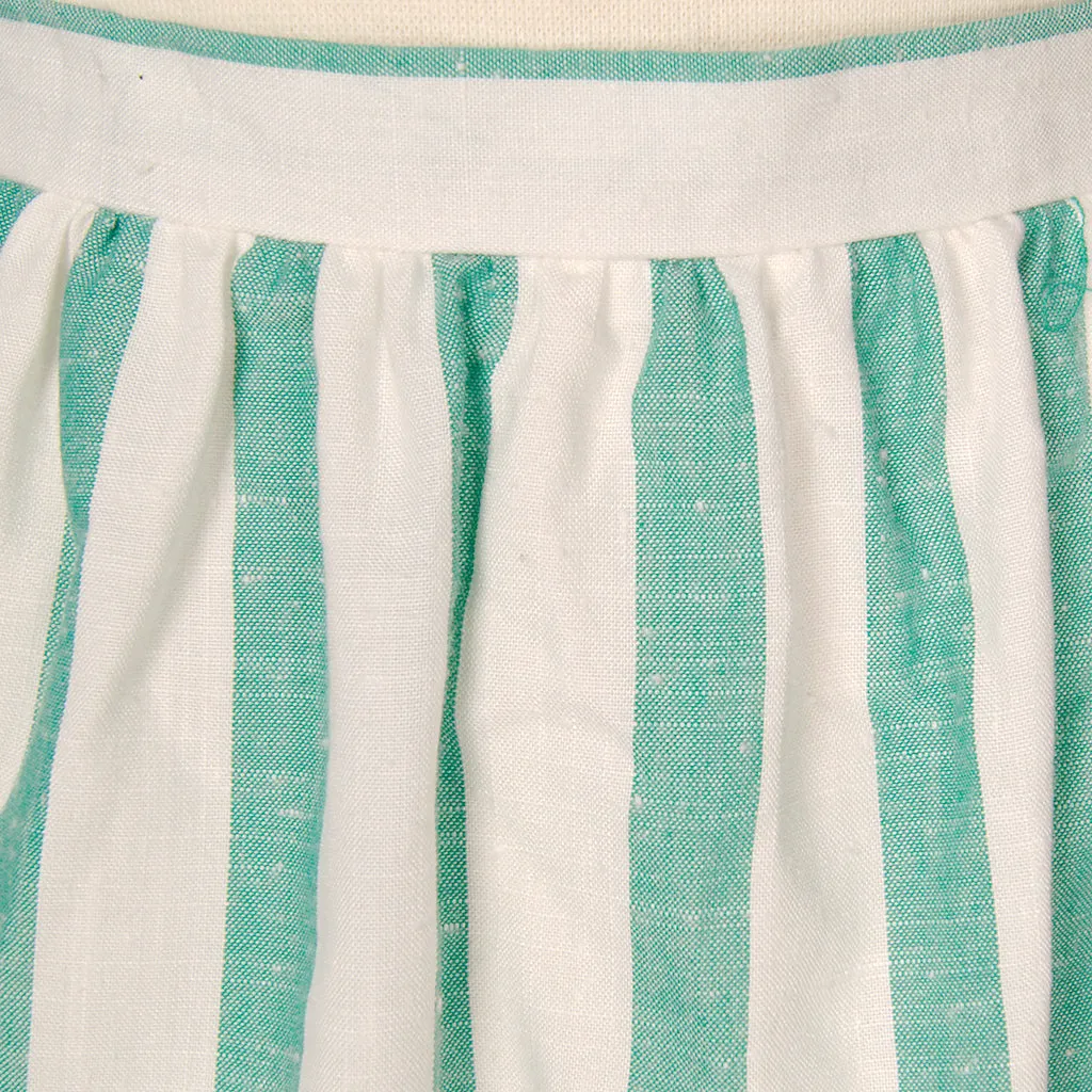 70s does 1950s Striped Skirt