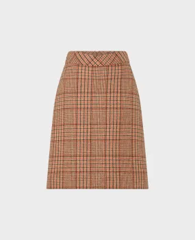 A-Line Tweed Skirt