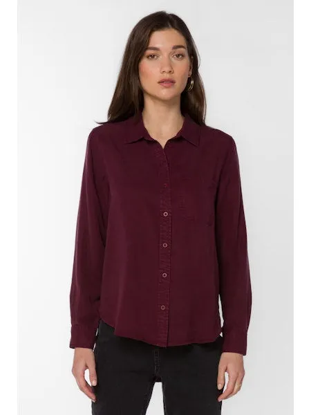 Bennett Prune Button Up Shirt