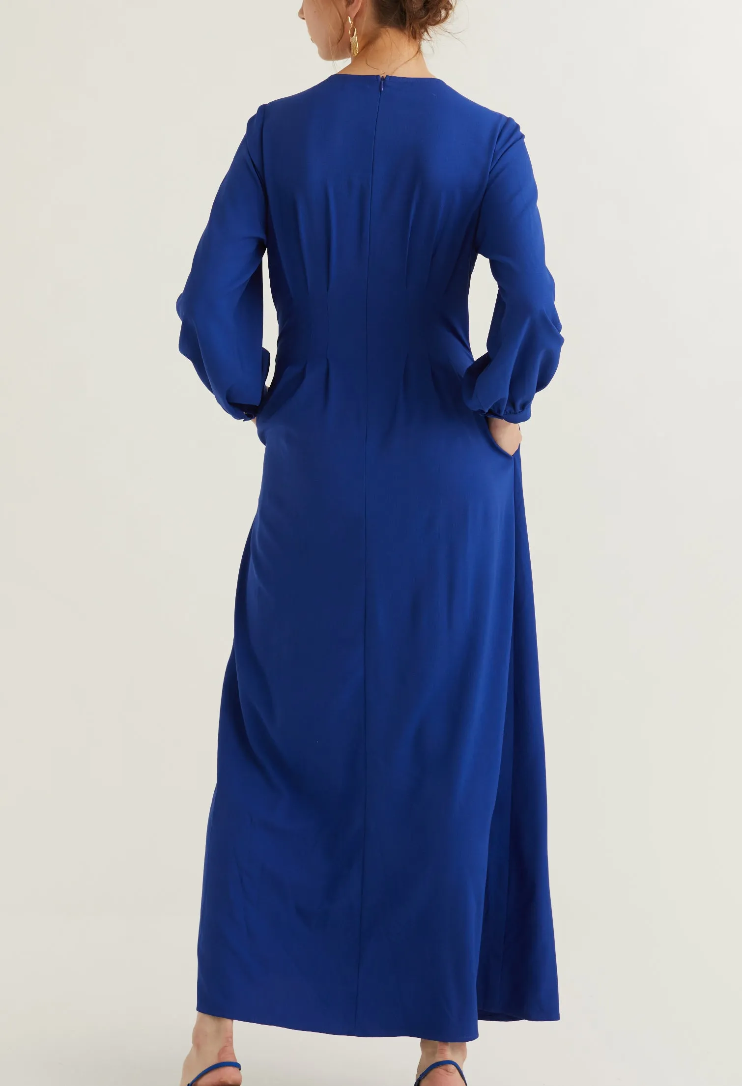 Bishop Sleeve Elegant Maxi Dress