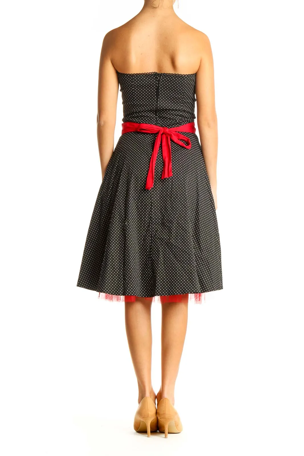 Black Polka Dot Retro Fit & Flare Dress