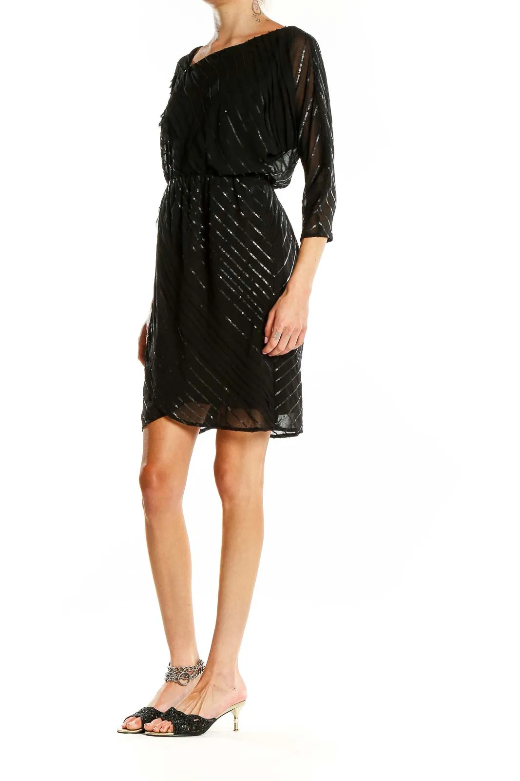 Black Shimmering Cocktail Dress