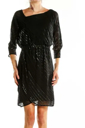 Black Shimmering Cocktail Dress