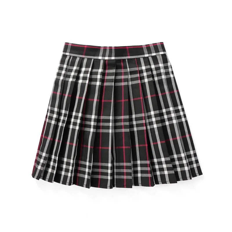 Blue Green JK vintage plaid uniform skirt