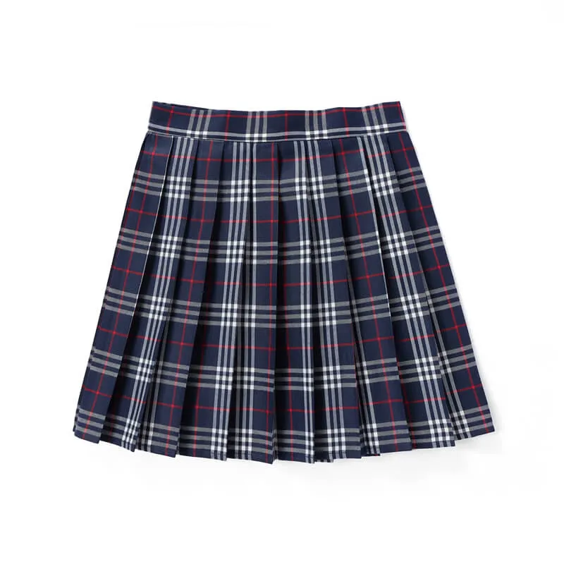 Blue Green JK vintage plaid uniform skirt