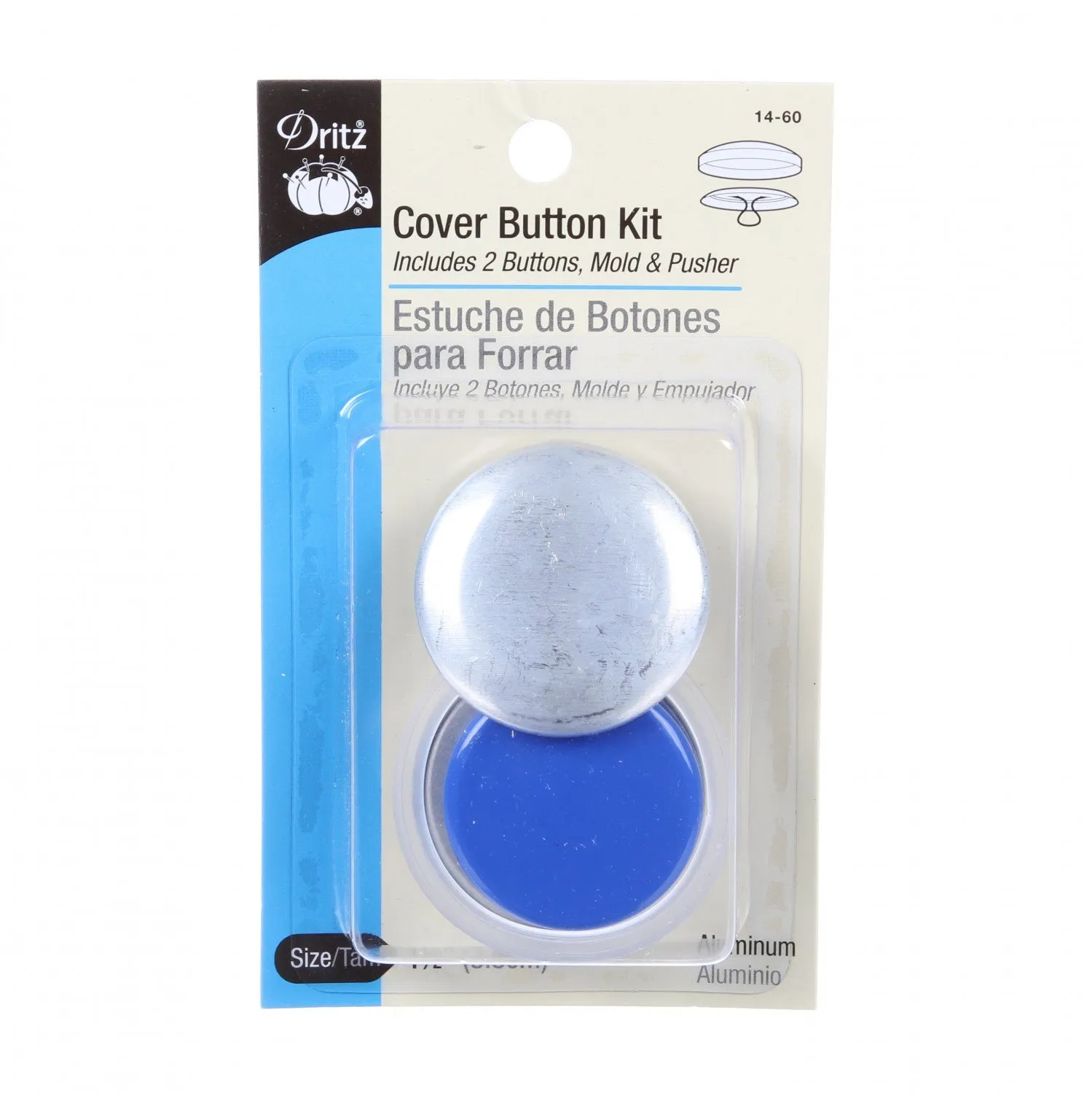 Button Cover Kit - 1-1/2 in (2 Pack)