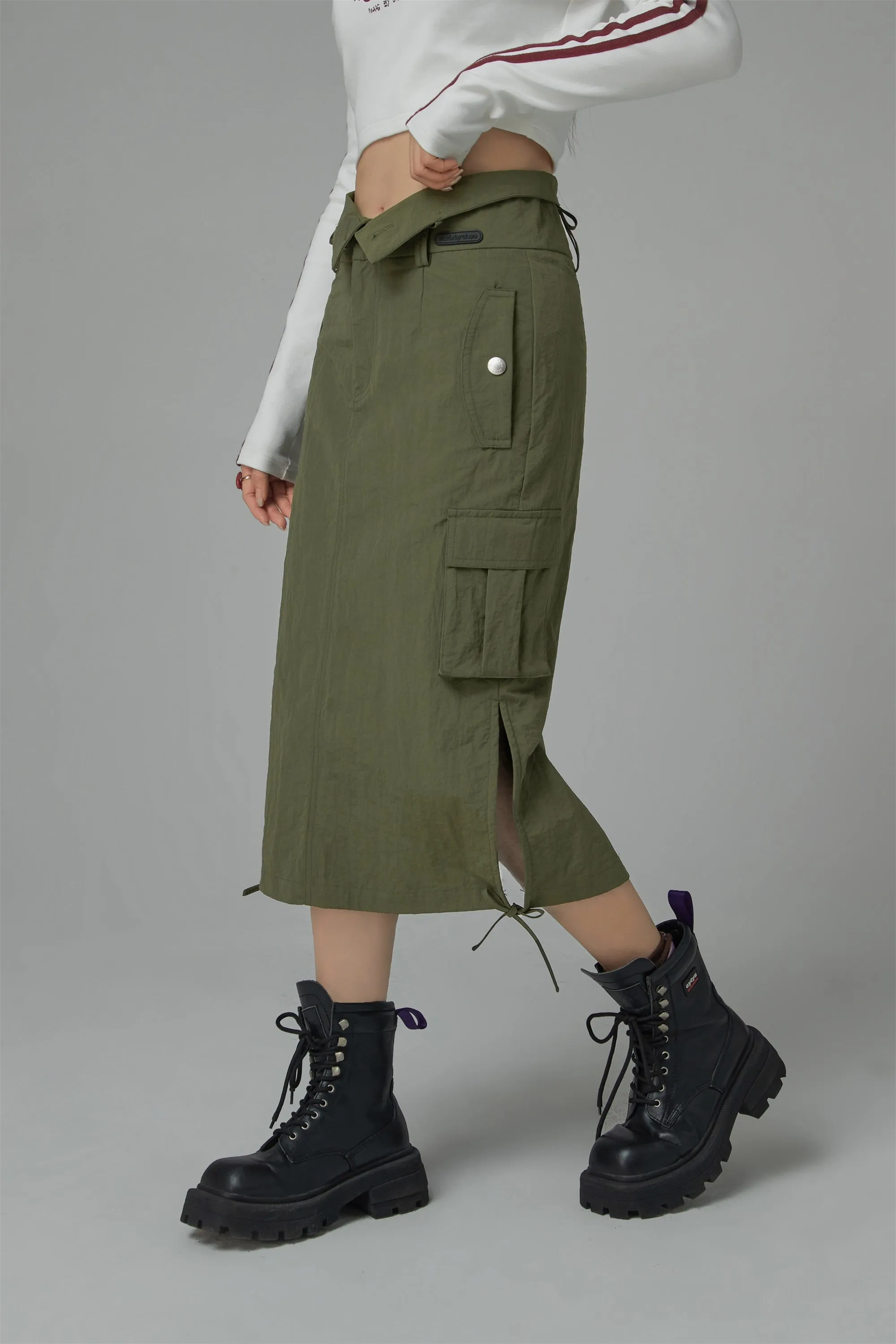 Cargo A-Line Long Skirt