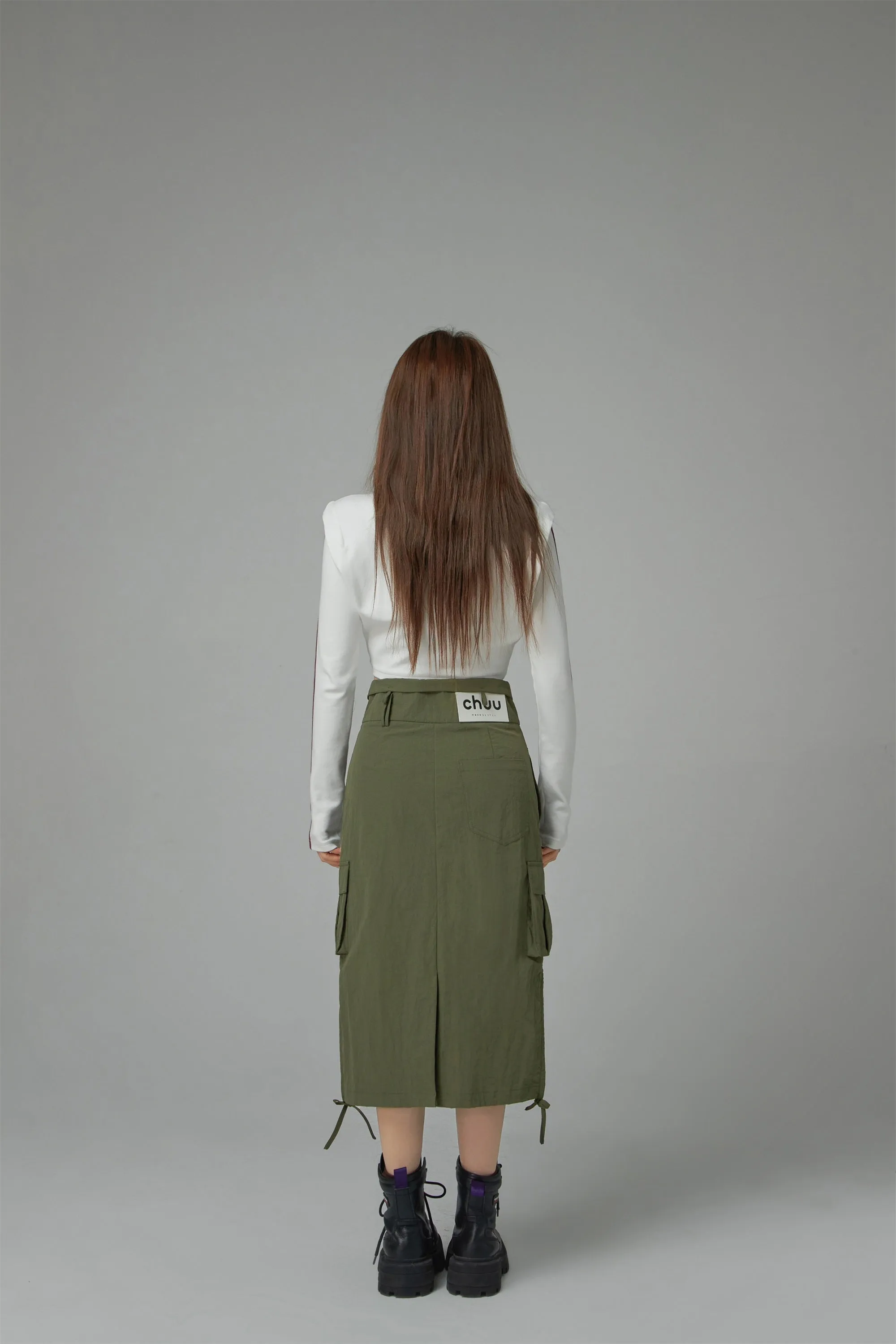 Cargo A-Line Long Skirt