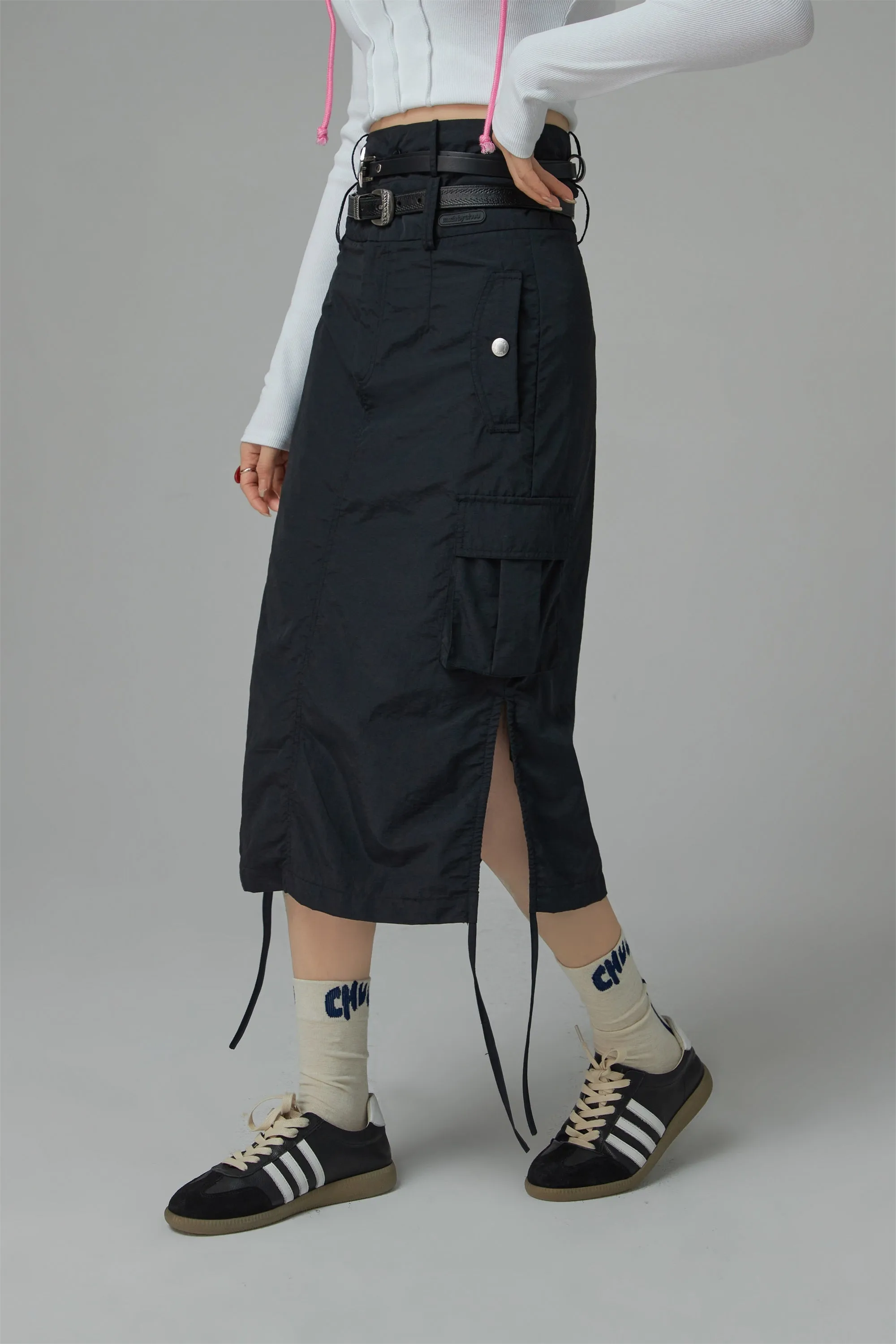 Cargo A-Line Long Skirt