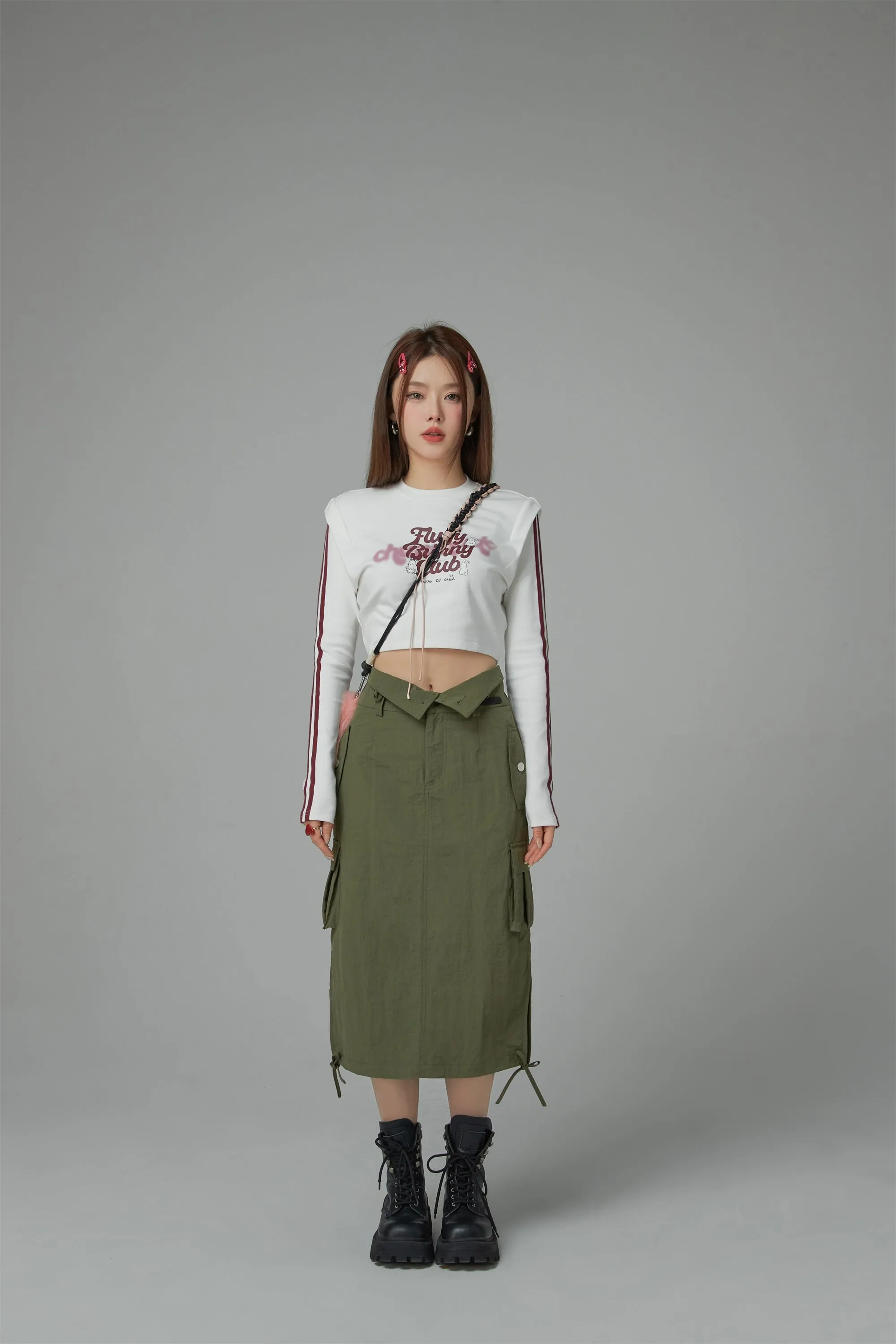 Cargo A-Line Long Skirt