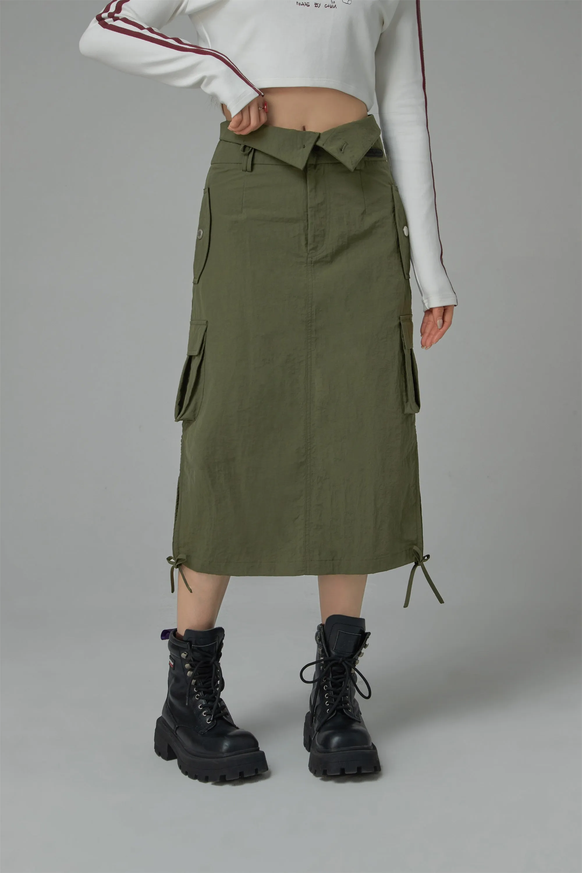 Cargo A-Line Long Skirt