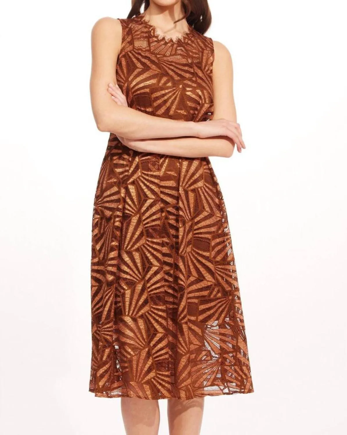 Citi Dress In Copper Lace