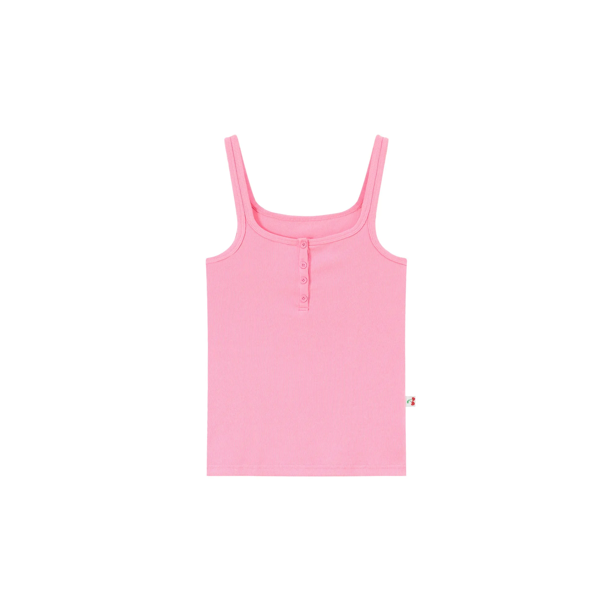 Color Button Sleeveless Tank Top