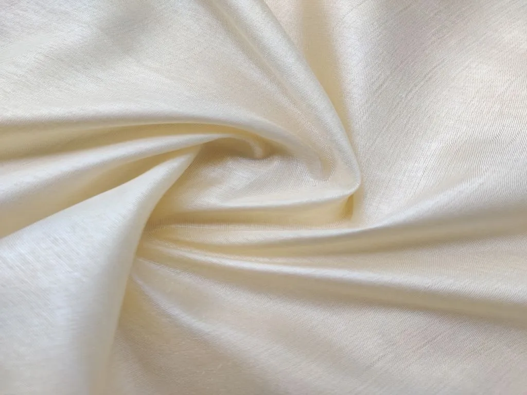 Cream Plain Rose Silk Fabric (Wholesale)