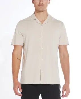 Dawson Knit Resort Shirt (Beige)