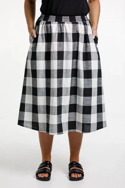 DELILAH SKIRT GINGHAM CHECK