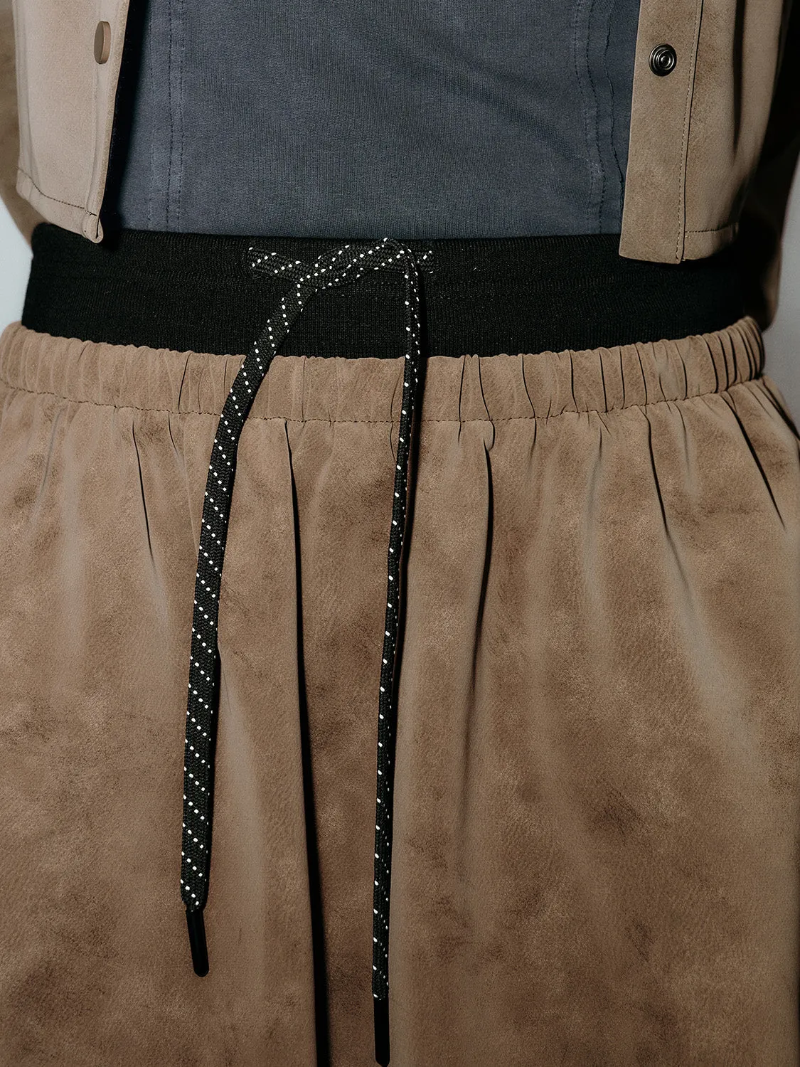 Drawstring A-Line Skirts