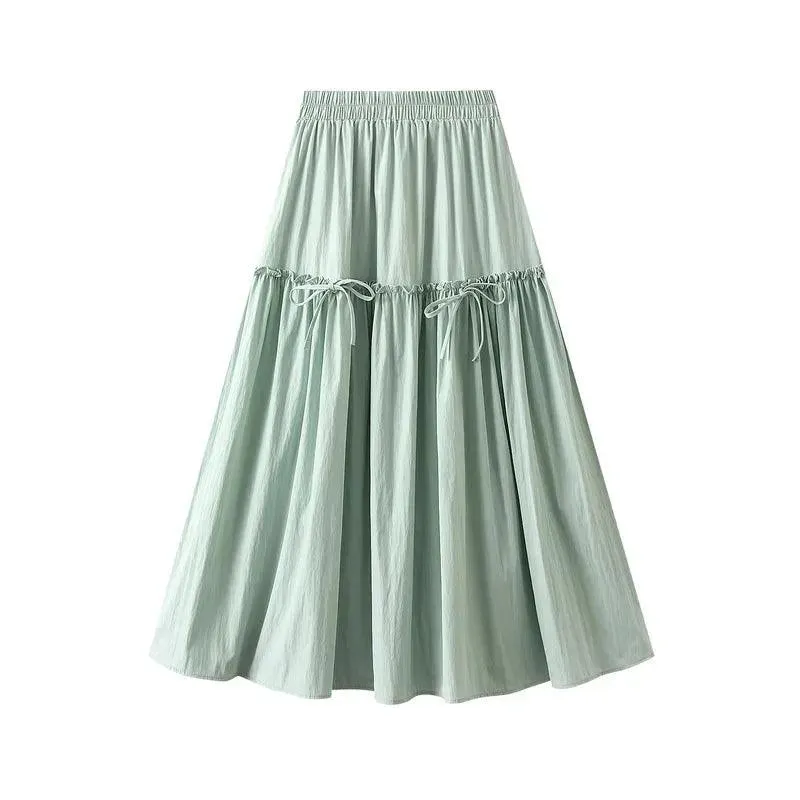 Elegant Bow A-Line Skirt