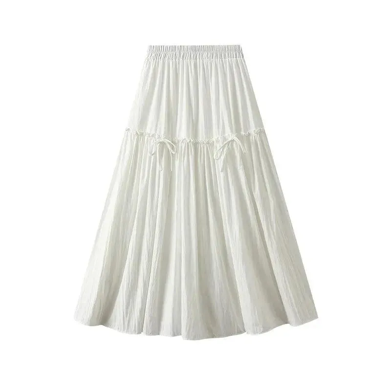 Elegant Bow A-Line Skirt