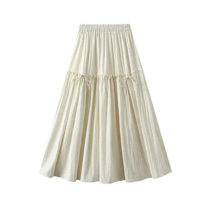 Elegant Bow A-Line Skirt