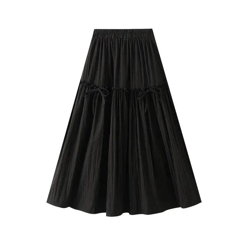 Elegant Bow A-Line Skirt