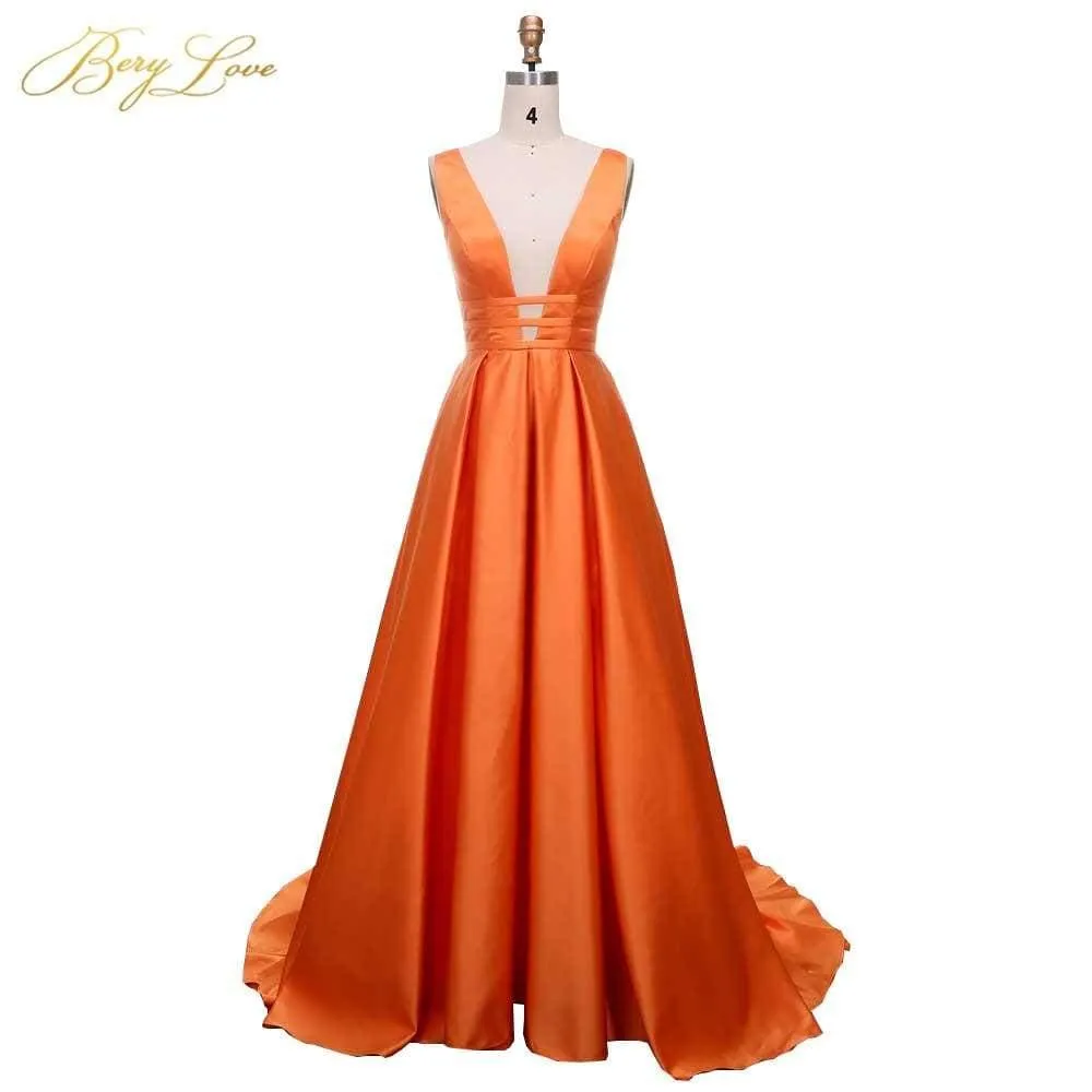 Elegant Satin Evening Gown