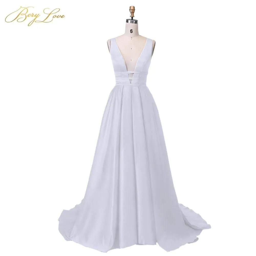 Elegant Satin Evening Gown