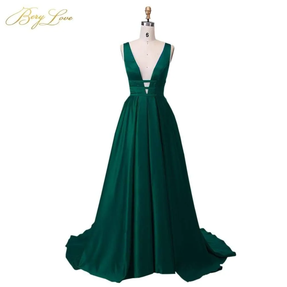 Elegant Satin Evening Gown