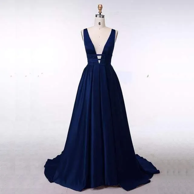 Elegant Satin Evening Gown