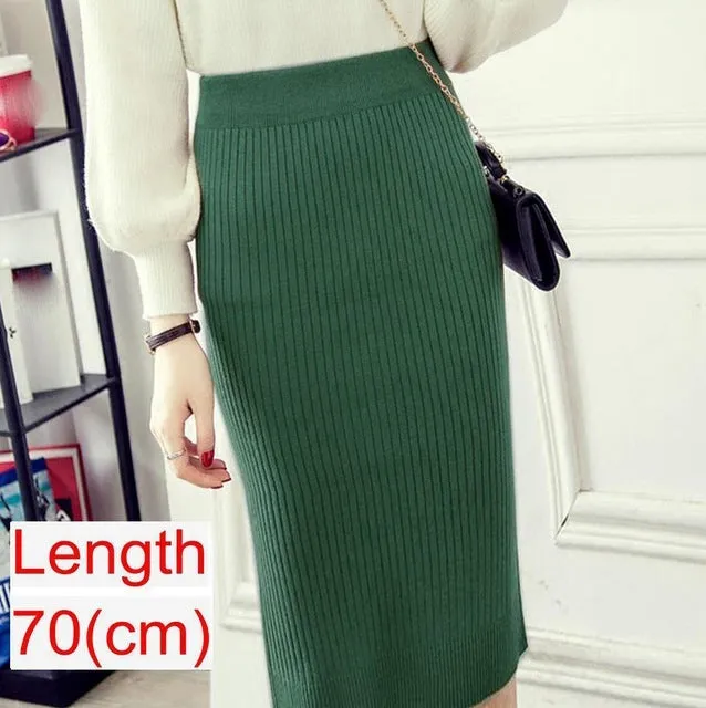 Emma – Women's Knitted Pencil Skirt