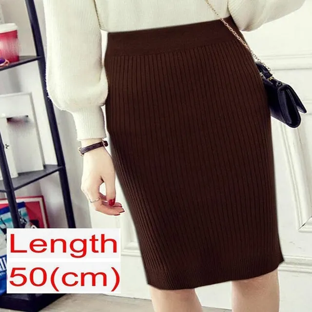 Emma – Women's Knitted Pencil Skirt