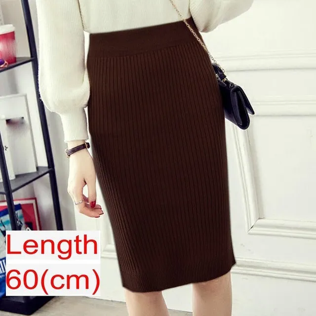 Emma – Women's Knitted Pencil Skirt