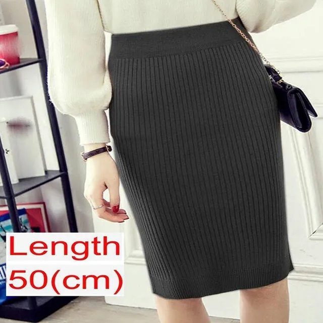 Emma – Women's Knitted Pencil Skirt