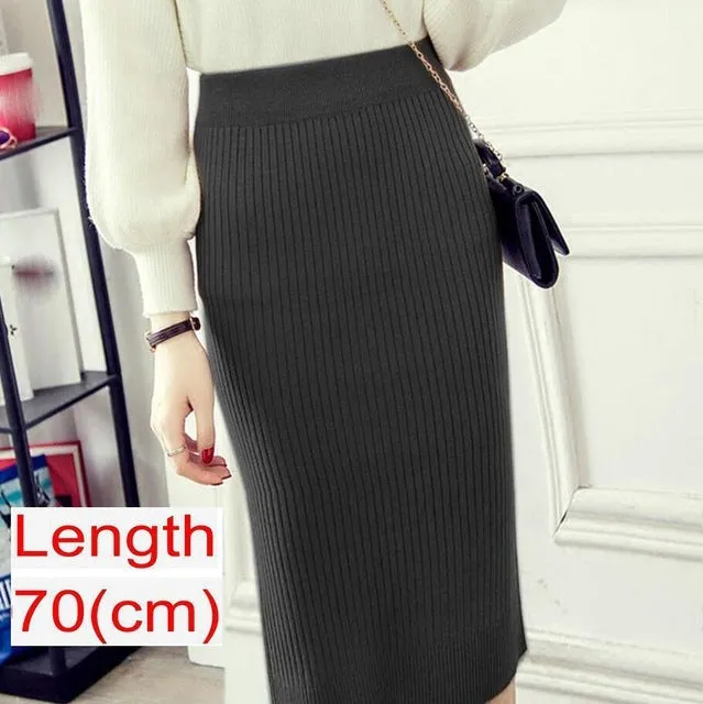 Emma – Women's Knitted Pencil Skirt