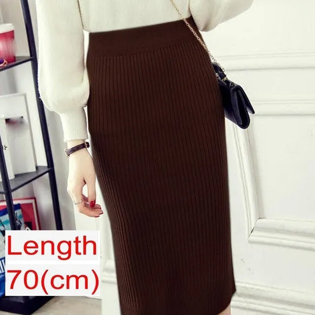 Emma – Women's Knitted Pencil Skirt