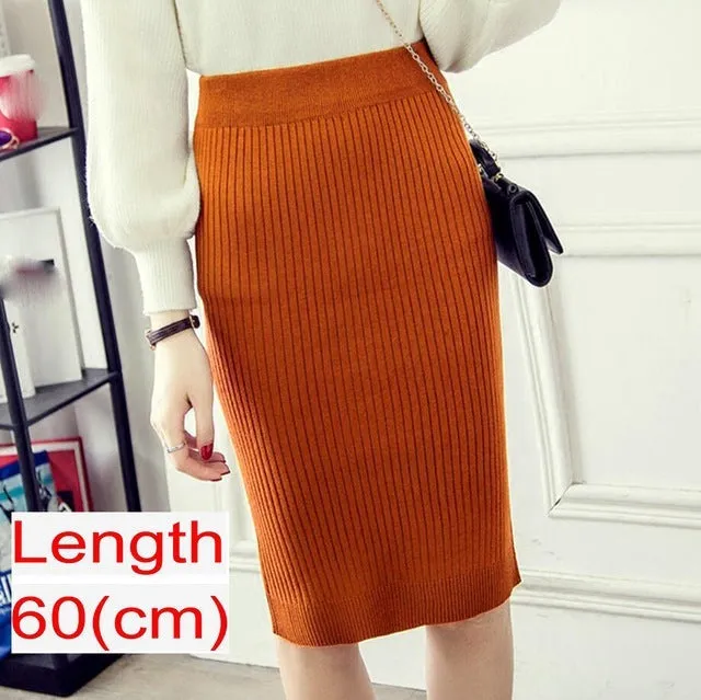 Emma – Women's Knitted Pencil Skirt