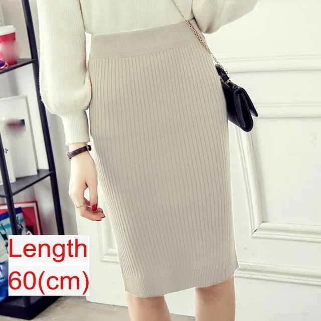 Emma – Women's Knitted Pencil Skirt