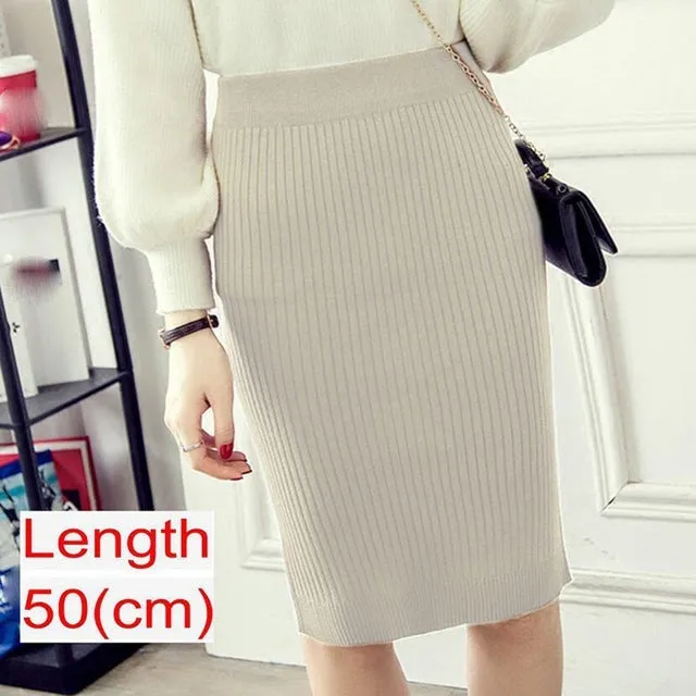 Emma – Women's Knitted Pencil Skirt