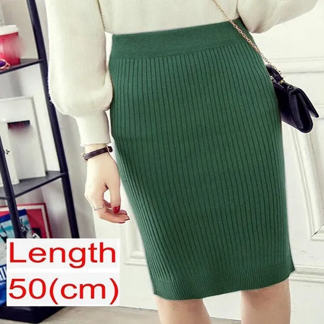 Emma – Women's Knitted Pencil Skirt