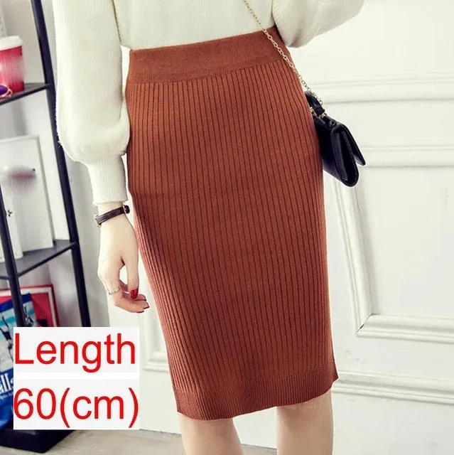 Emma – Women's Knitted Pencil Skirt