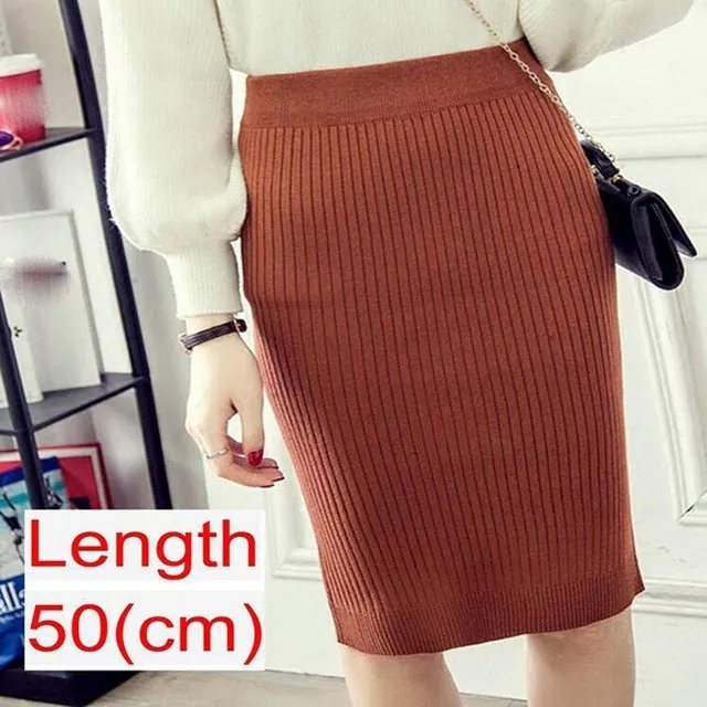 Emma – Women's Knitted Pencil Skirt