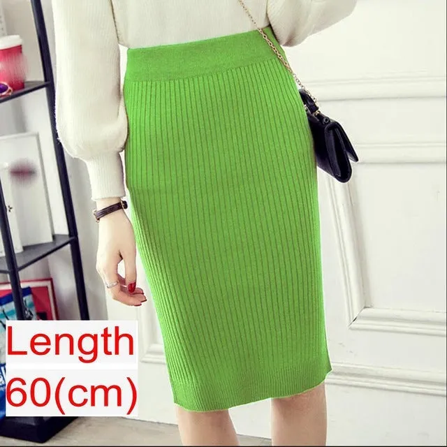 Emma – Women's Knitted Pencil Skirt