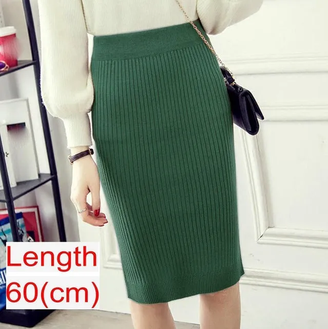 Emma – Women's Knitted Pencil Skirt