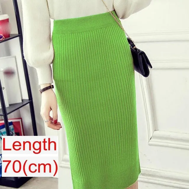 Emma – Women's Knitted Pencil Skirt