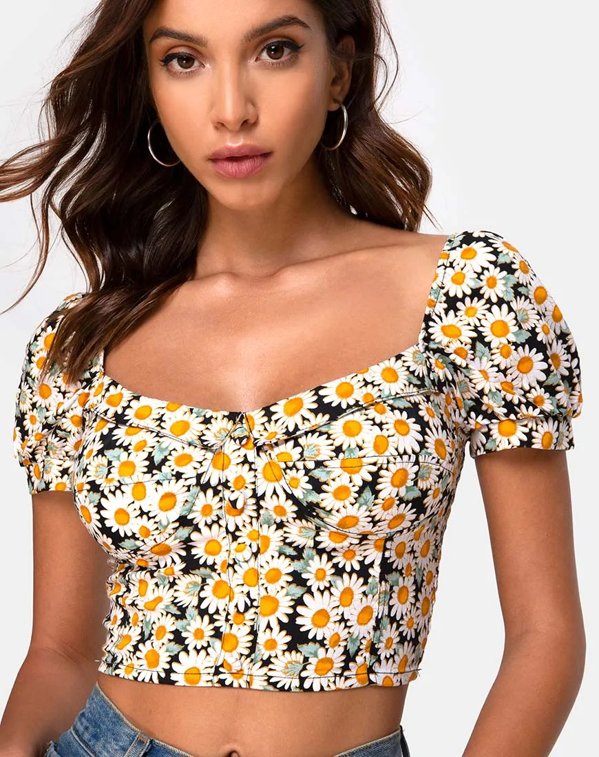 Fahrani Top in Delightful Daisy