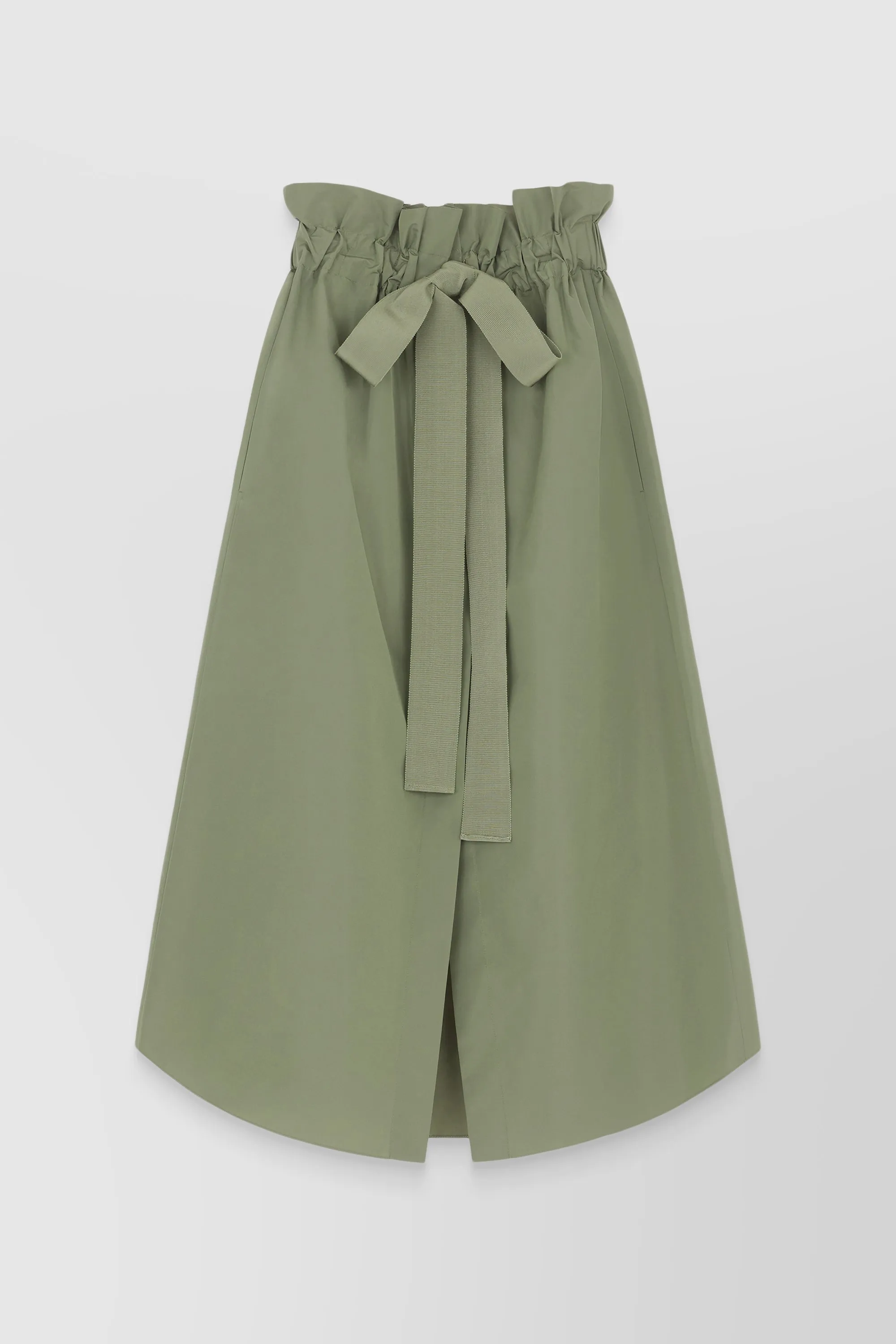 Gros grain pencil taffeta maxi skirt